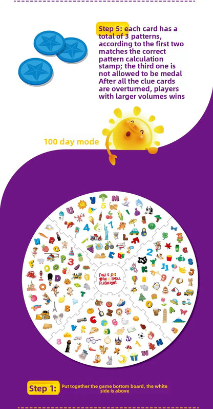 L'intelligence des enfants Find It Out petites lampes de poche trouver des jeux de table jeux d'entraînement interactifs Parent-enfant jouets