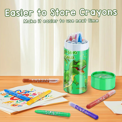 12/24 Colors Wax Crayon For Kids Washable & Erasable Twist Crayons For Toddlers Drawing Coloring Crayon Set Back To School Gifts