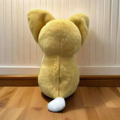 New product, four-speed adjustable pat ears, cute plush doll, dog will breathe, glow, sound, soothe, accompany and sleep, gift