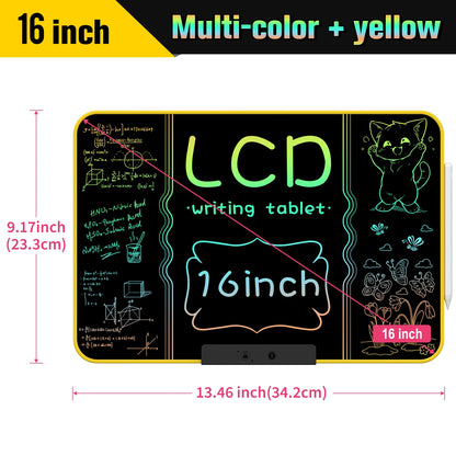 32/28/20/16 Inch Electronic Drawing Board USB Rechargeable LCD Writing Tablet Drawing Painting Educational Learning Toy for Kids