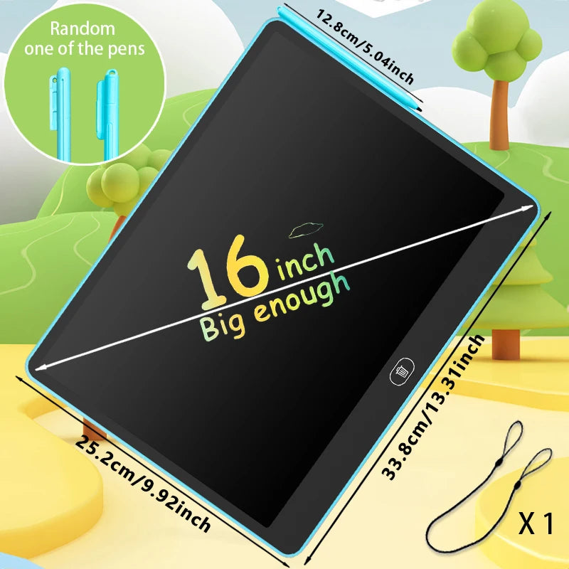 TABLETTE D'ÉCRITURE | Ardoise Magique LCD Griffonneuse™ Ecologique #11-13-16