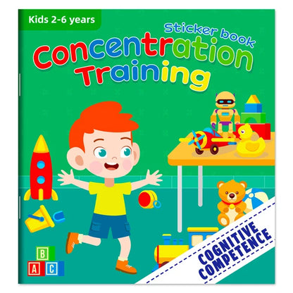 Montessori Toys Cartoon Sticker Books Focus on Potential Development Education Sticker Toys for Children 3-6Y