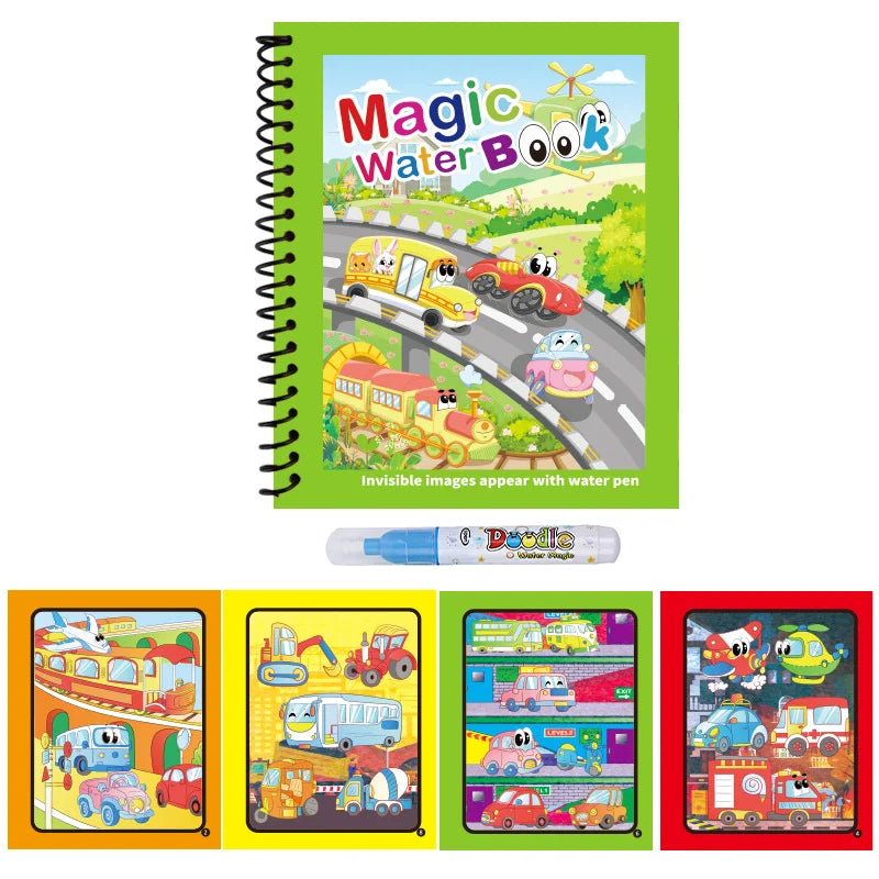 COLORIAGE MAGIQUE| Peinture Magique™ à l'eau reutilisable-Jeu Calme & autonome 2-8ans