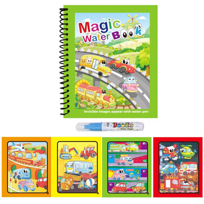 COLORIAGE MAGIQUE| Peinture Magique™ à l'eau reutilisable-Jeu Calme & autonome 2-8ans