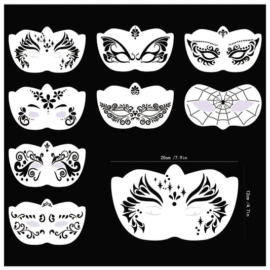 POCHOIRS | Ensemble de 8 modèles de contours des yeux