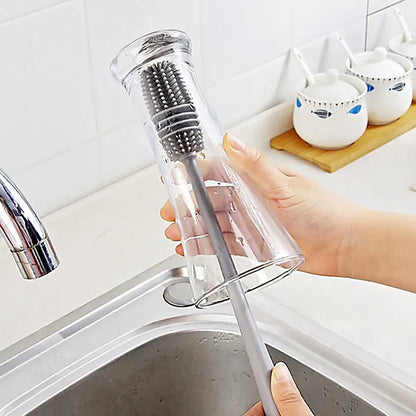 Brosse à bouteilles en Silicone,ou Brosse amovible votre choix
