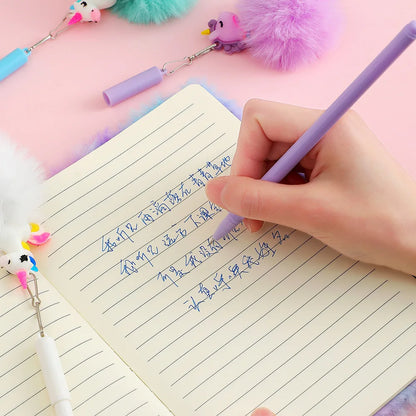 Cute Cartoon Plush Love Bear Lockable Notebook Ballpoint Pen Stationery Set, Student School Learning Supplies Kids Reward Gifts
