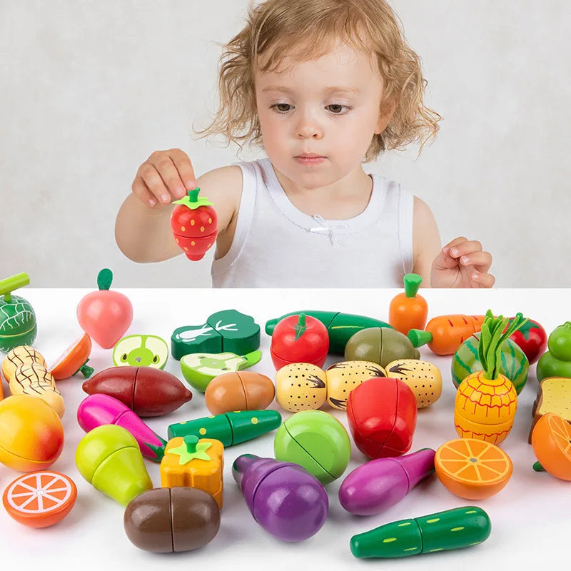Dinette Enfant - CUISINE  en BOIS| LÉGUMES MAGNÉTIQUE à découper( vendu à l'unité)