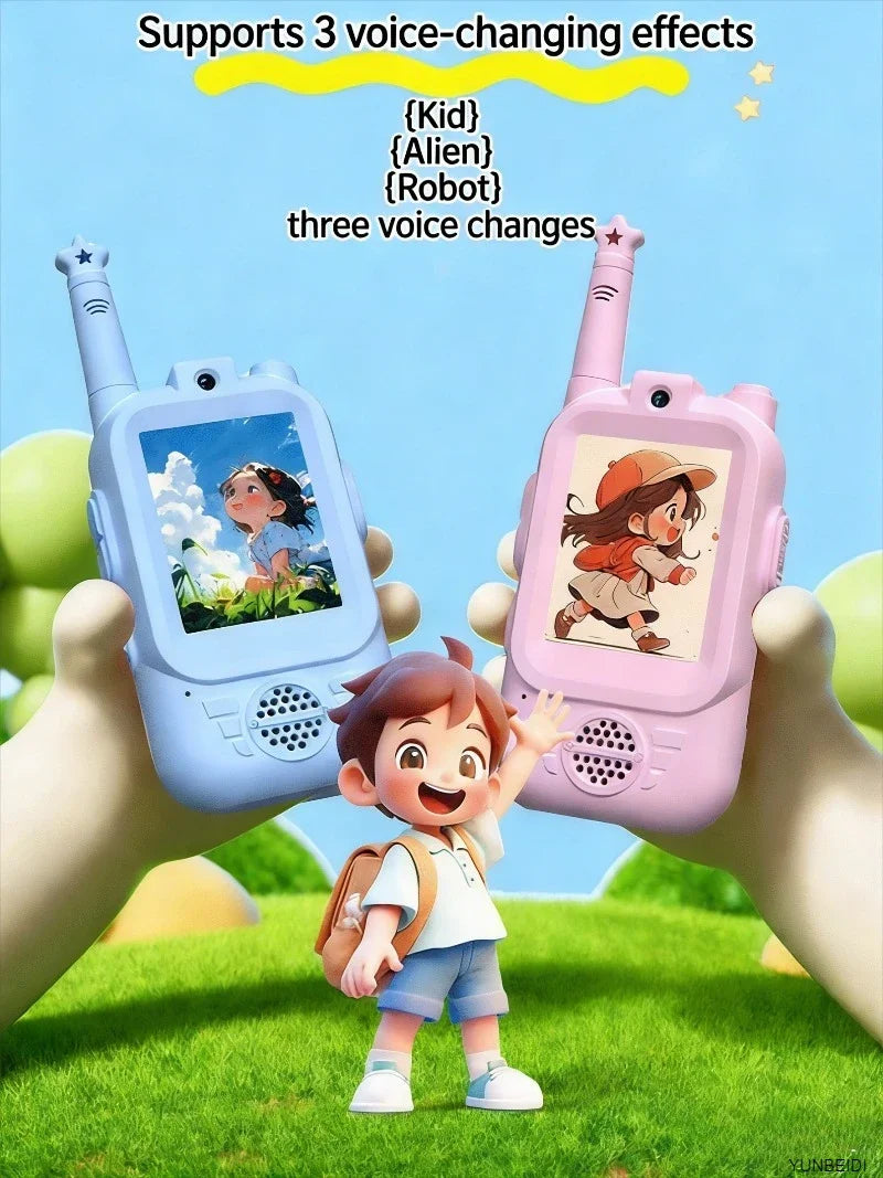 TALKIE WALKIE ENFANT| Radio vidéo bidirectionnelle face à face™-3 à 12 ans
