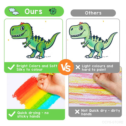 12/24 Colors Wax Crayon For Kids Washable & Erasable Twist Crayons For Toddlers Drawing Coloring Crayon Set Back To School Gifts