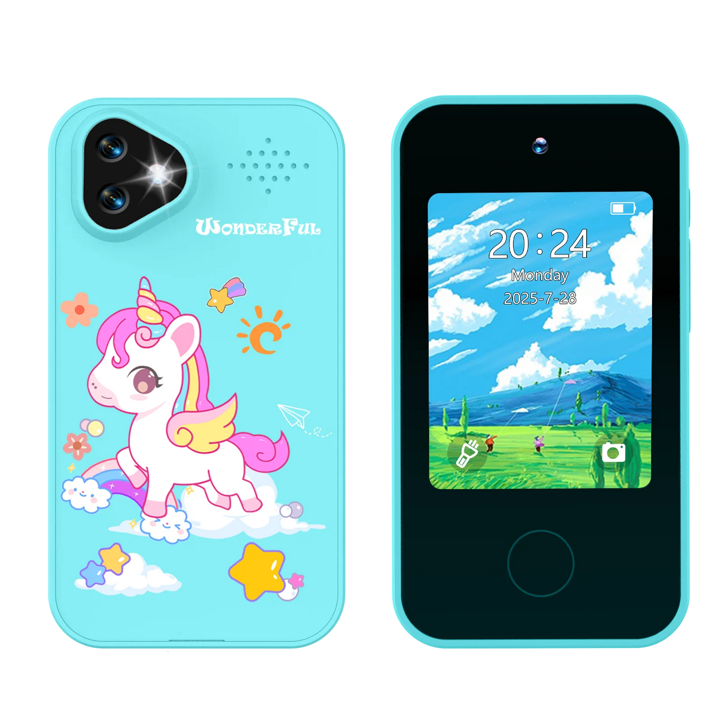 SMARTPHONE ENFANT|Jouet Éducatif sécuritaire sans Internet- Selfie-Phone™