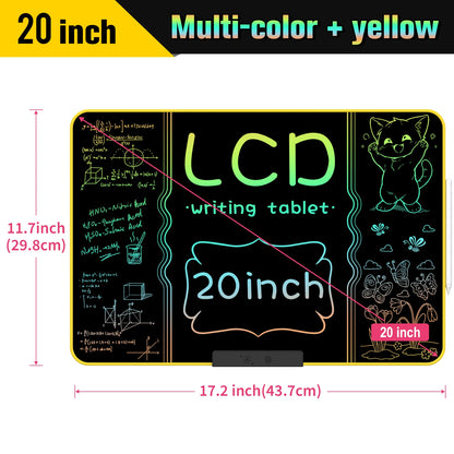 32/28/20/16 Inch Electronic Drawing Board USB Rechargeable LCD Writing Tablet Drawing Painting Educational Learning Toy for Kids