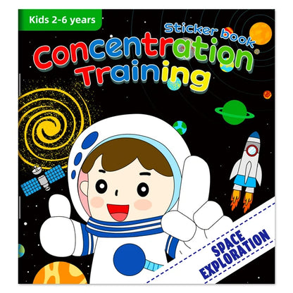Montessori Toys Cartoon Sticker Books Focus on Potential Development Education Sticker Toys for Children 3-6Y