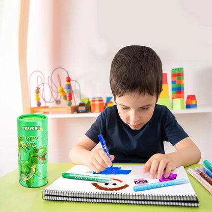 12/24 Colors Wax Crayon For Kids Washable & Erasable Twist Crayons For Toddlers Drawing Coloring Crayon Set Back To School Gifts