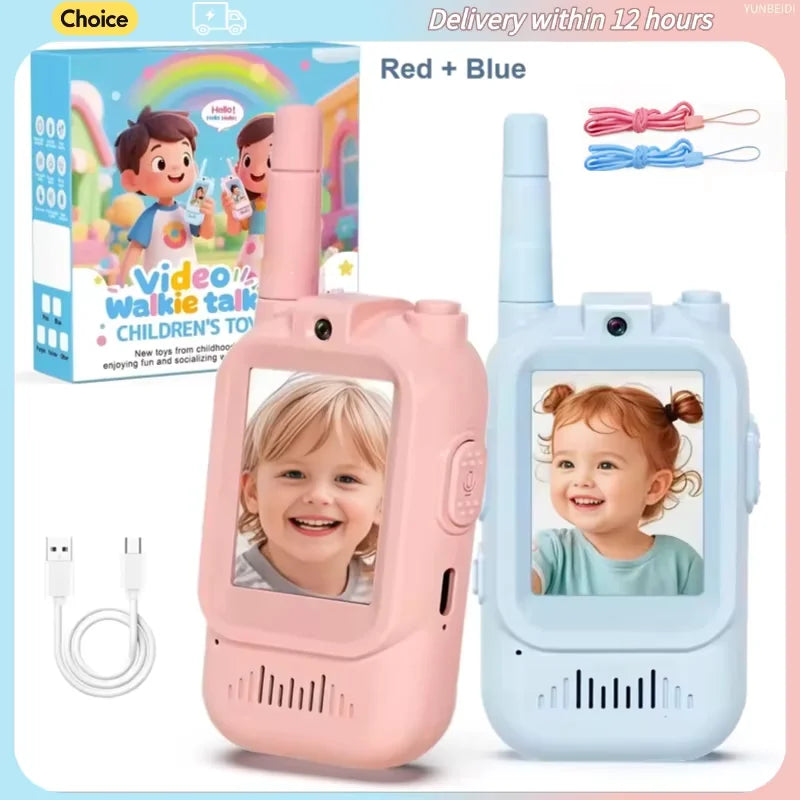TALKIE WALKIE ENFANT| Radio vidéo bidirectionnelle face à face™-3 à 12 ans