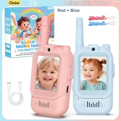 TALKIE WALKIE ENFANT| Radio vidéo bidirectionnelle face à face™-3 à 12 ans