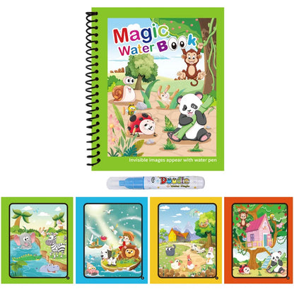 COLORIAGE MAGIQUE| Peinture Magique™ à l'eau reutilisable-Jeu Calme & autonome 2-8ans
