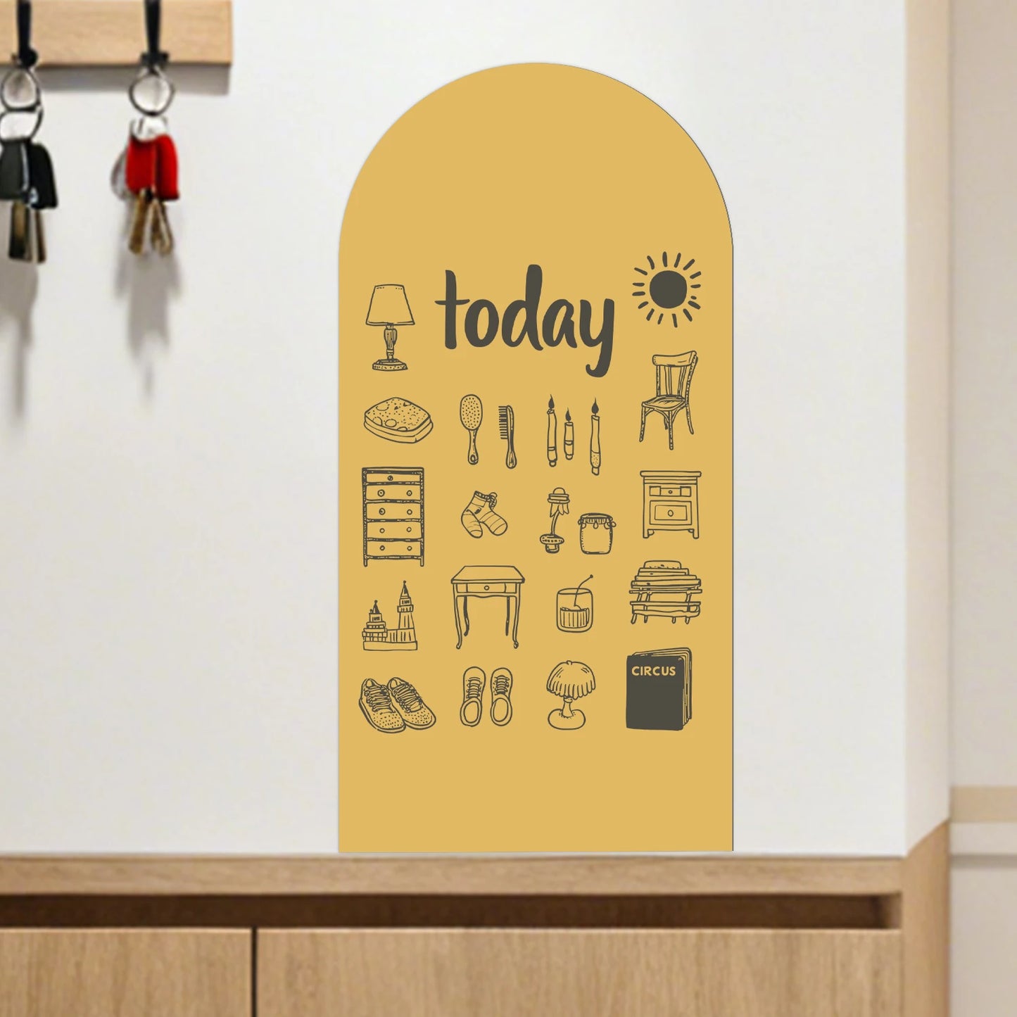 STICKERS MURAUX CHAMBRE | Le tableau enfant magnétique: Sticker-Board™
