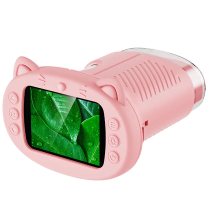 Handheld Kids Microscope Science Education Toy  2.4-Inch Screen 1000x Pocket Microscope Christmas Birthday Gift for Boys & Girls