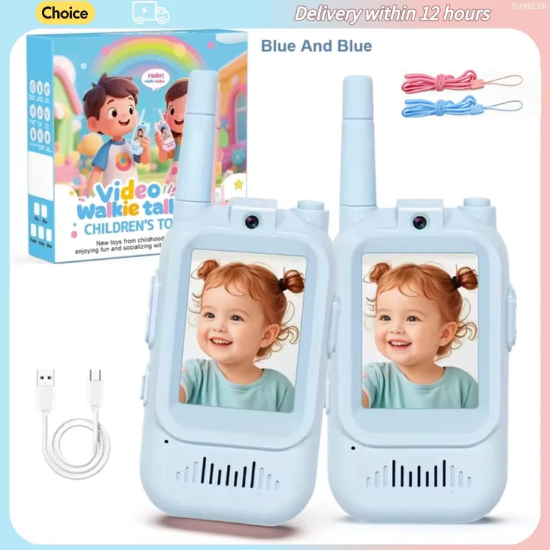 TALKIE WALKIE ENFANT| Radio vidéo bidirectionnelle face à face™-3 à 12 ans