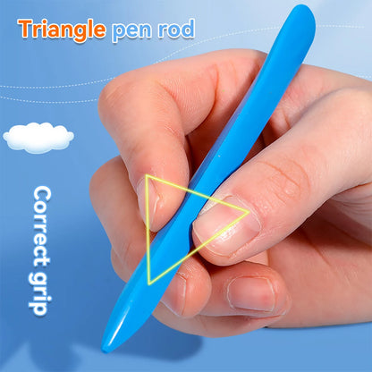 CRAYON DE COULEUR GRAS| Crayons de cire Triangulaire Effaçables:  Bec de Canard™