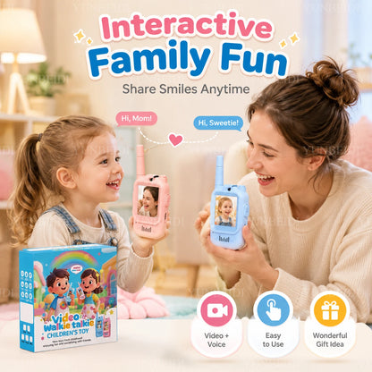 TALKIE WALKIE ENFANT| Radio vidéo bidirectionnelle face à face™-3 à 12 ans