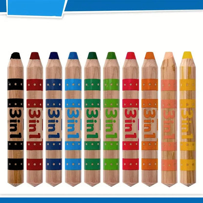 CRAYON DE COULEUR AQUARELLABLE | 3-en-1 enfants les Gribouilli™