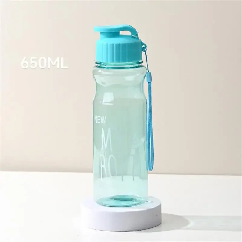 Bouteille d'eau en plastique- Transparente MULTICOLORE,Sport,  pour l'extérieur, 550ml, cadeau