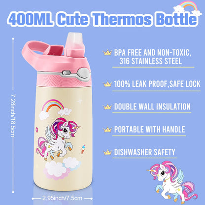 GOURDE ENFANT| Petite gourge en Acier  INOX 316 400ml