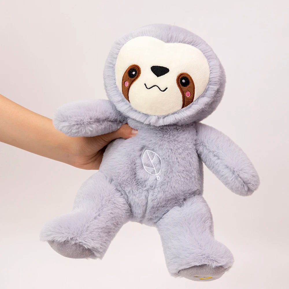 Kawaii Soothing Sloth Plush Doll Breathing Bear Toy Kids Soothing Music Baby Sleeping Companion Sound and Light Doll Toy