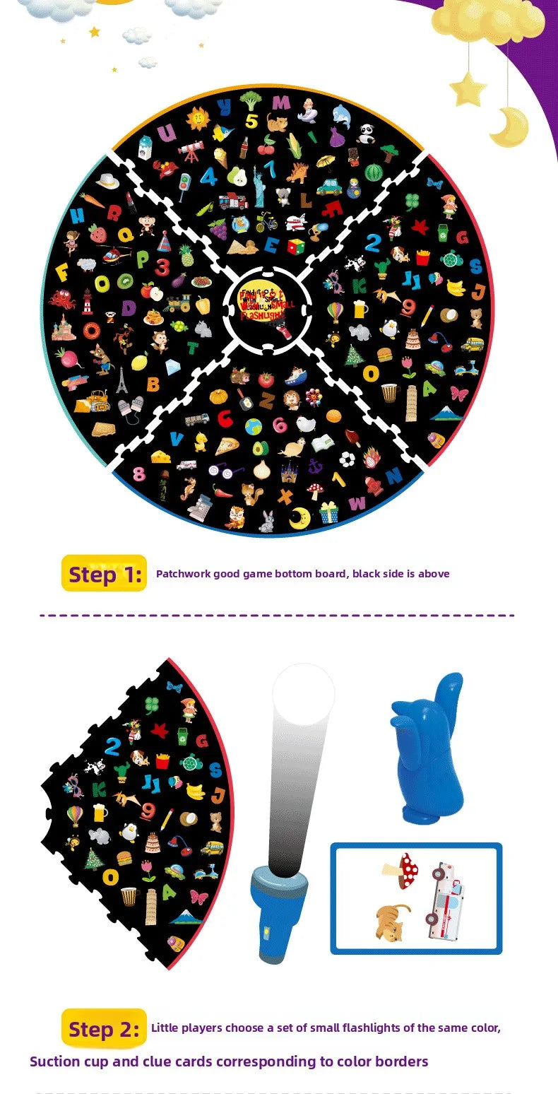 L'intelligence des enfants Find It Out petites lampes de poche trouver des jeux de table jeux d'entraînement interactifs Parent-enfant jouets