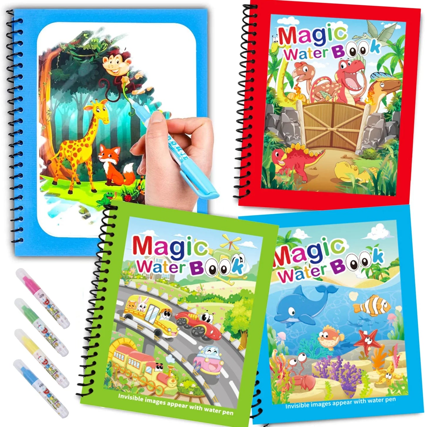 COLORIAGE MAGIQUE| Peinture Magique™ à l'eau reutilisable-Jeu Calme & autonome 2-8ans