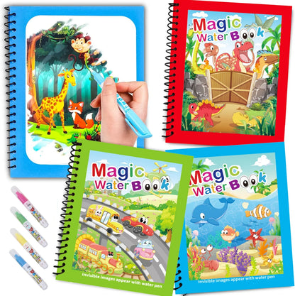 COLORIAGE MAGIQUE| Peinture Magique™ à l'eau reutilisable-Jeu Calme & autonome 2-8ans
