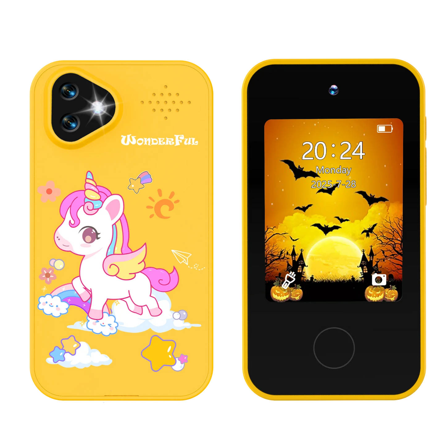 SMARTPHONE ENFANT|Jouet Éducatif sécuritaire sans Internet- Selfie-Phone™