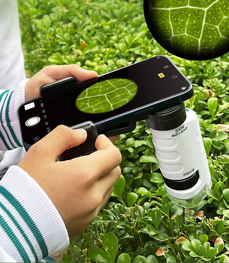 microscope enfant portable | Explorateur 60-120x-Pocket Zoom™