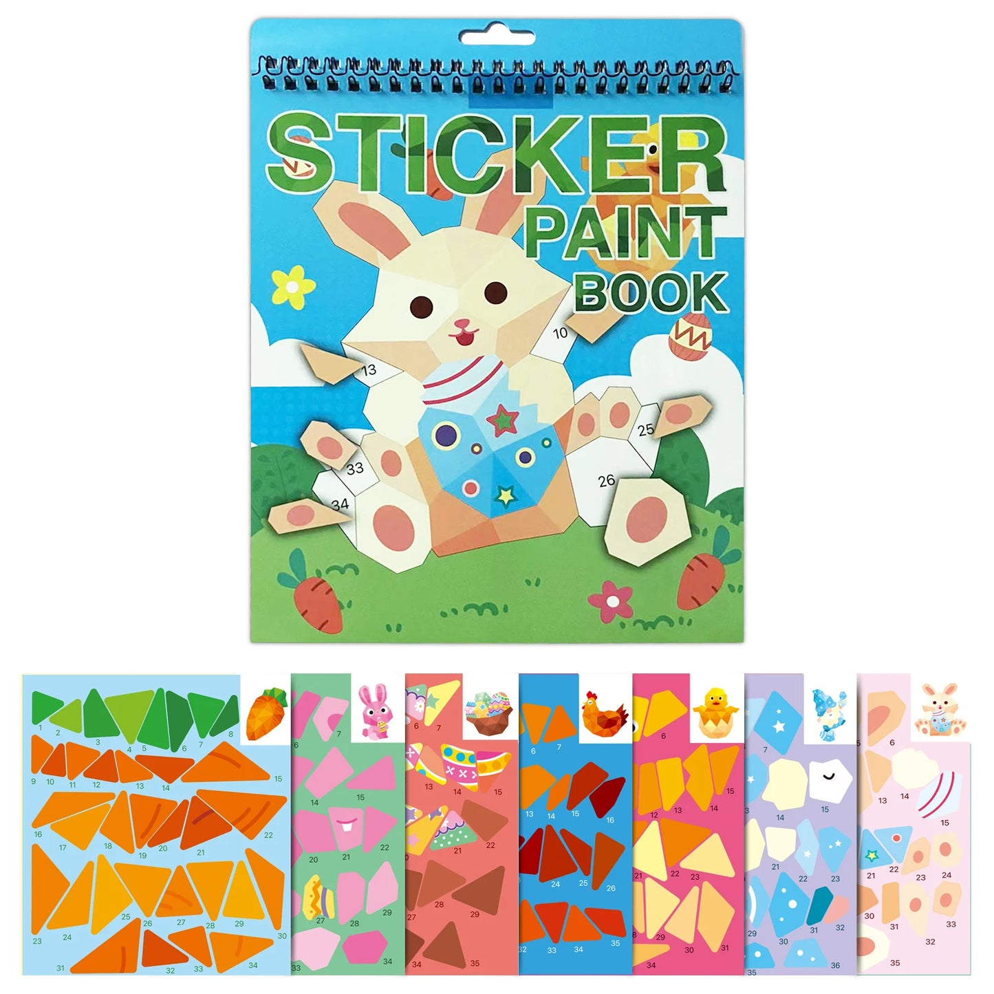 COLORIAGE MAGIQUE MATERNELLE| stickers numérotés`-Stickers-Puzzle 3-7ans