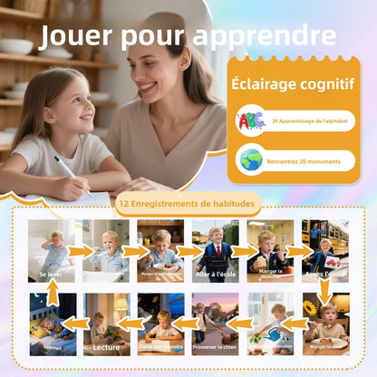 SMARTPHONE ENFANT|Jouet Éducatif sécuritaire sans Internet- Selfie-Phone™