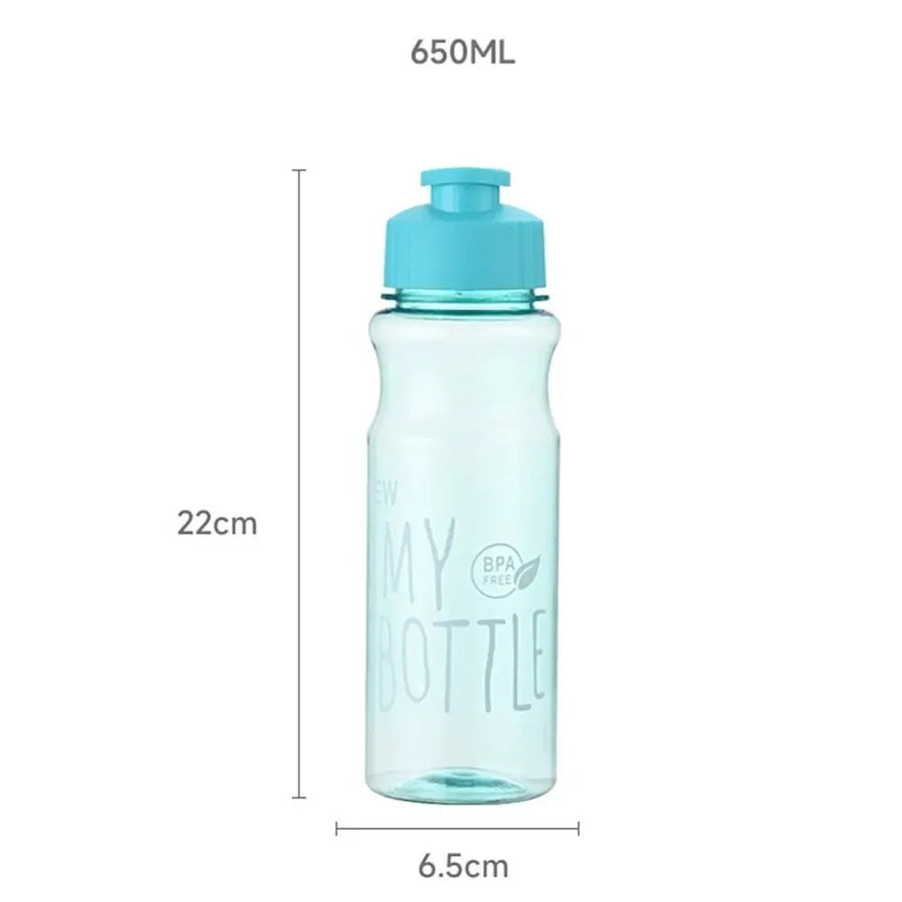 Bouteille d'eau multicolore en plastique de grande capacité
