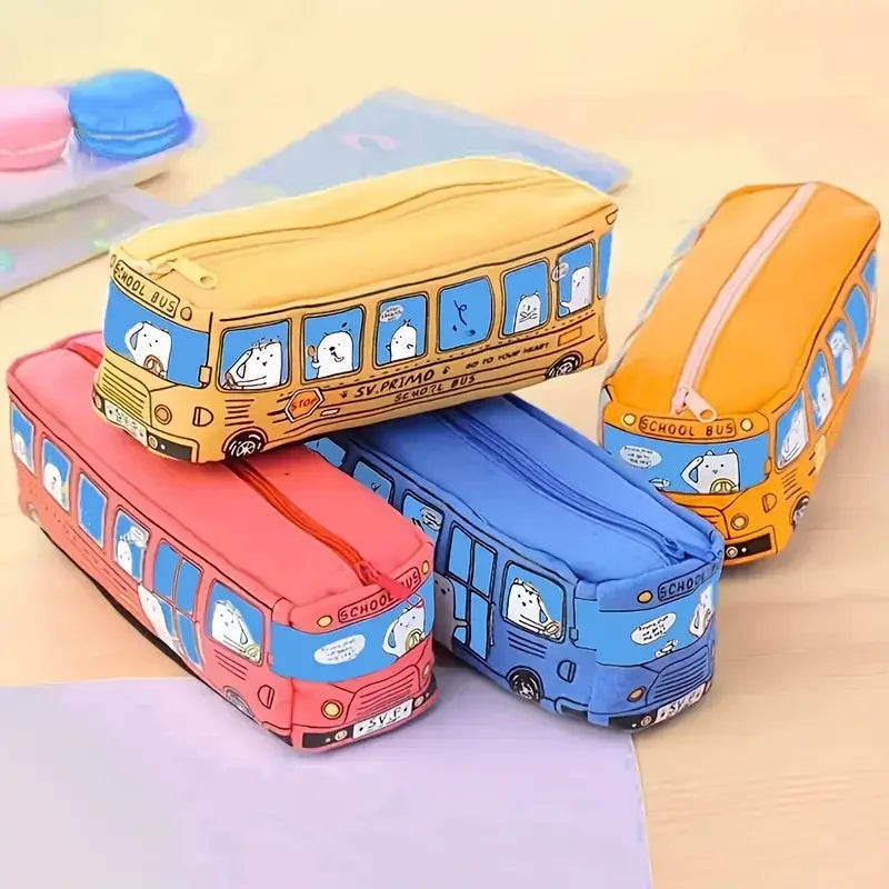 TROUSSE CRAYON |Bubus™ La trousse autobus scolaire mignonne et pratique