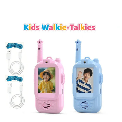 TALKIE WALKIE ENFANT| Radio vidéo bidirectionnelle face à face™-3 à 12 ans