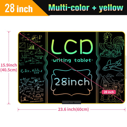 32/28/20/16 Inch Electronic Drawing Board USB Rechargeable LCD Writing Tablet Drawing Painting Educational Learning Toy for Kids