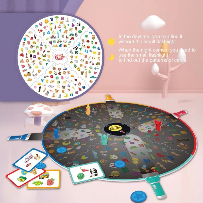 L'intelligence des enfants Find It Out petites lampes de poche trouver des jeux de table jeux d'entraînement interactifs Parent-enfant jouets