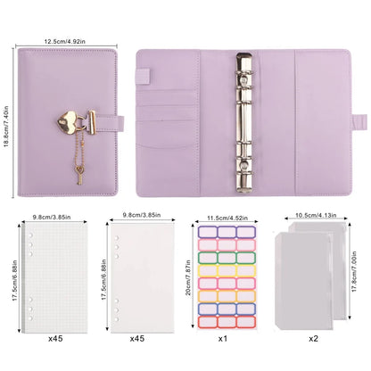 JOURNAL INTIME |Secrets-Sous-Clé™ cahier à anneaux d'organisation personnelle