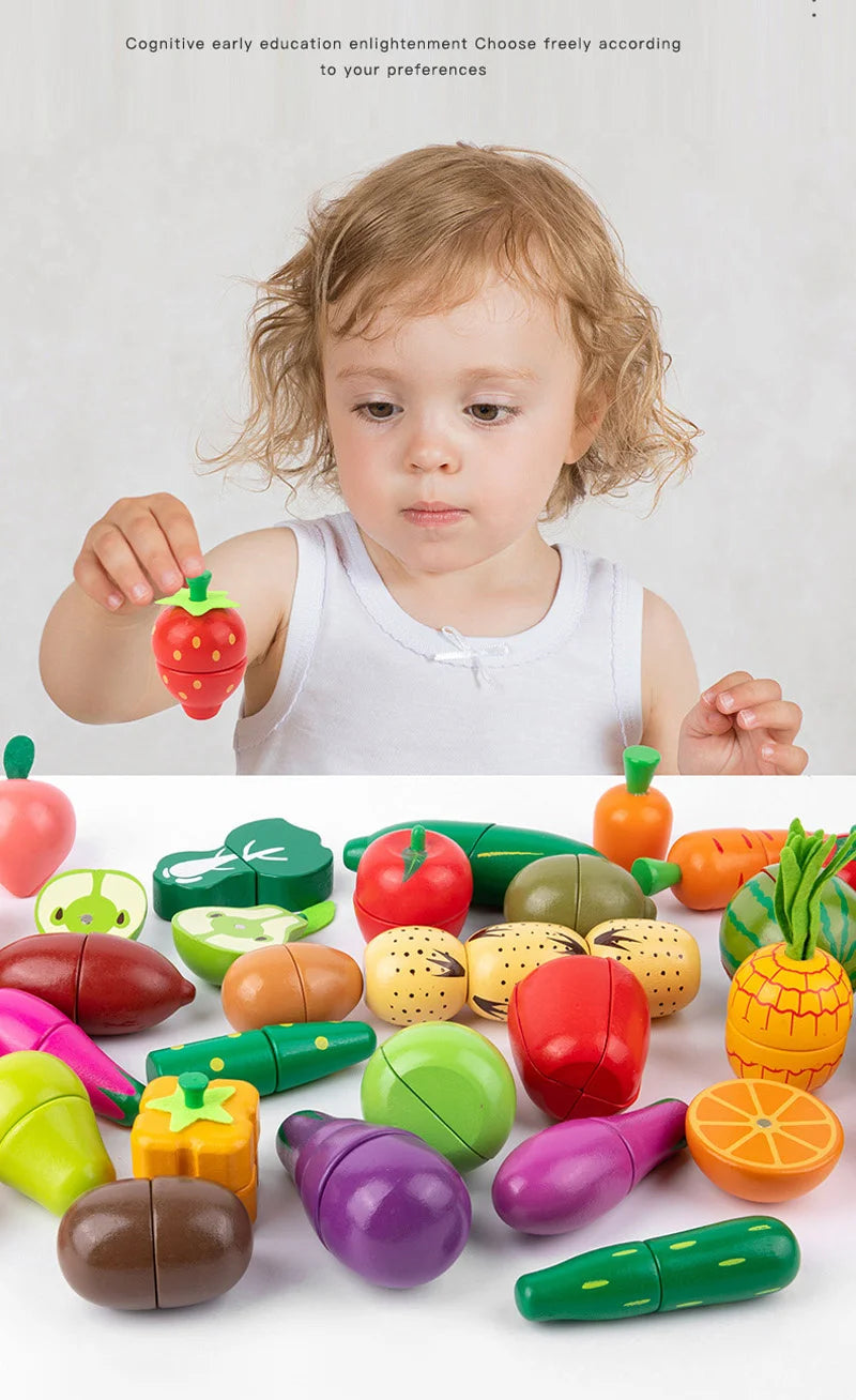 Dinette Enfant - CUISINE  en BOIS| LÉGUMES MAGNÉTIQUE à découper( vendu à l'unité)