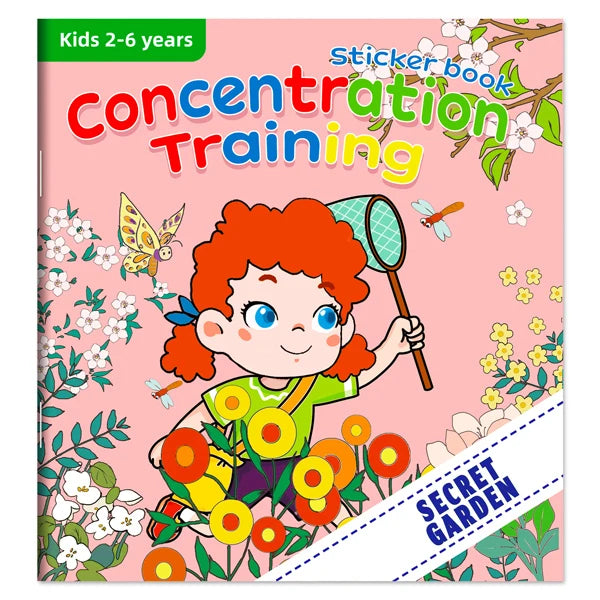 Montessori Toys Cartoon Sticker Books Focus on Potential Development Education Sticker Toys for Children 3-6Y