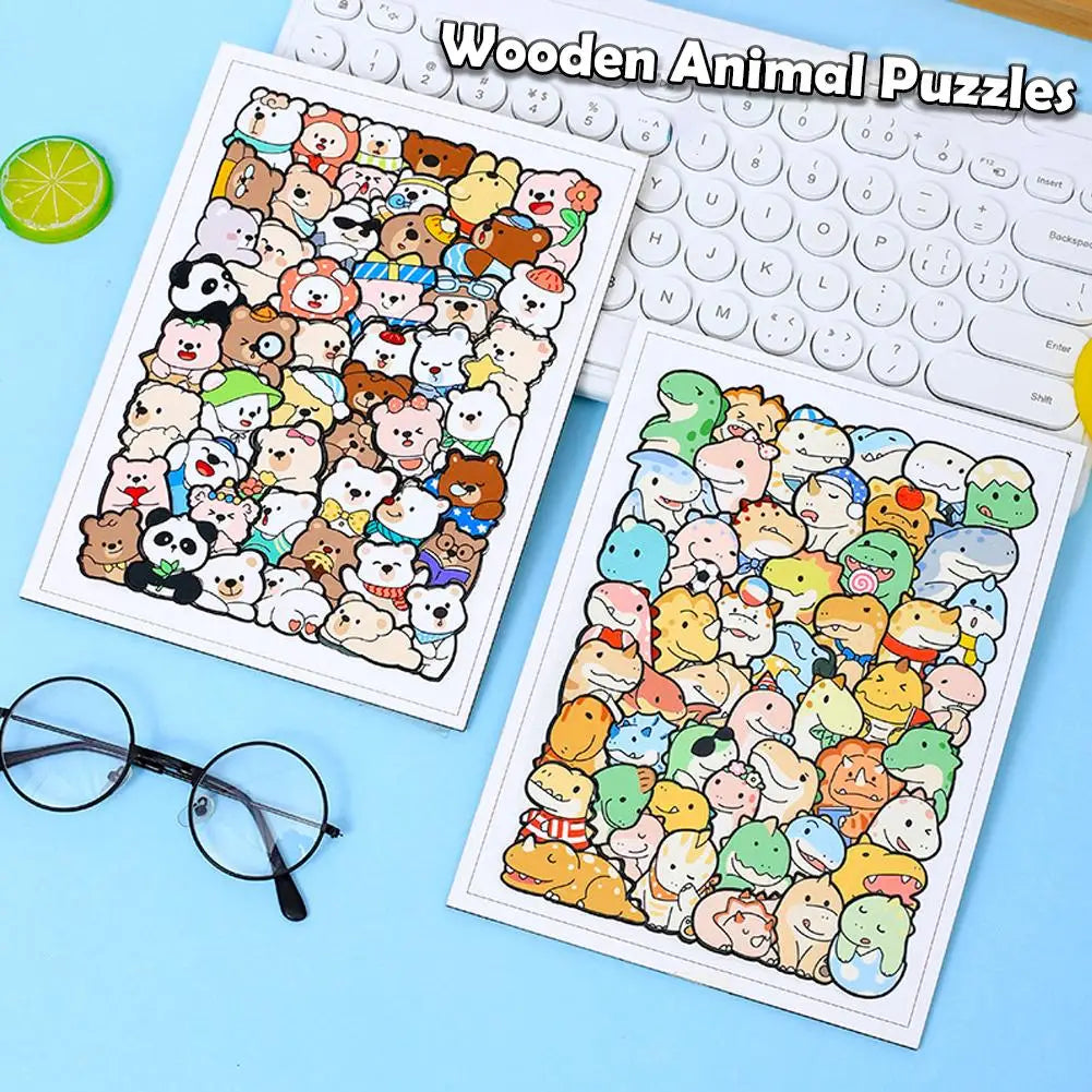 PUZZLE ENFANT 5 ANS | Puzzle 50 pièces animaux cachés MYSTÈREPuzzle™