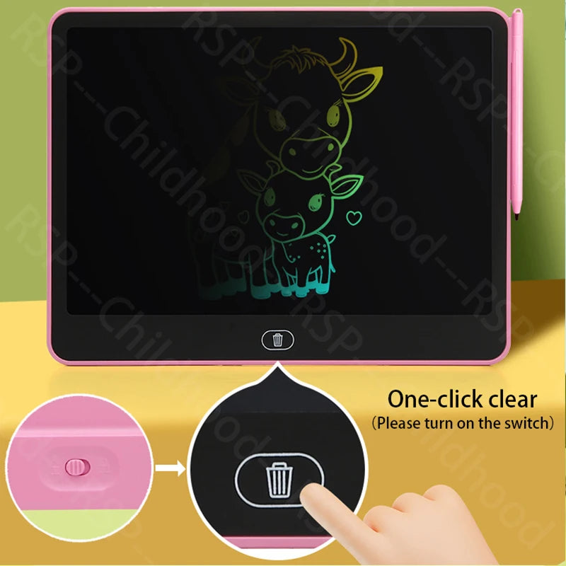 TABLETTE D'ÉCRITURE | Ardoise Magique LCD Griffonneuse™ Ecologique #11-13-16