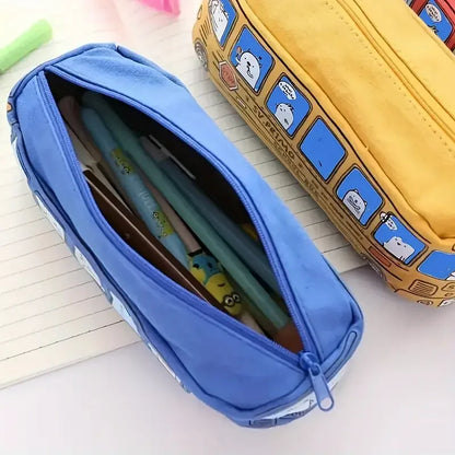 TROUSSE CRAYON |Bubus™ La trousse autobus scolaire mignonne et pratique