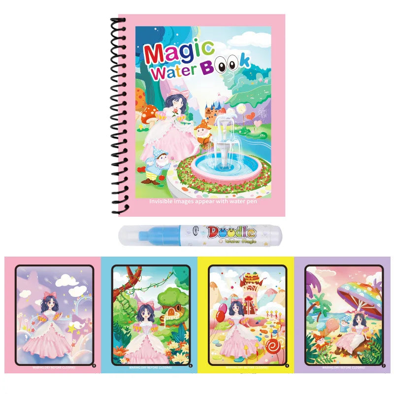 COLORIAGE MAGIQUE| Peinture Magique™ à l'eau reutilisable-Jeu Calme & autonome 2-8ans
