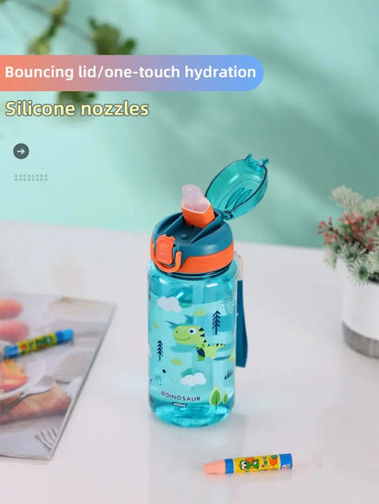 GOURDE ENFANT| Paille en sillicone, sans fuite le gourde POP™